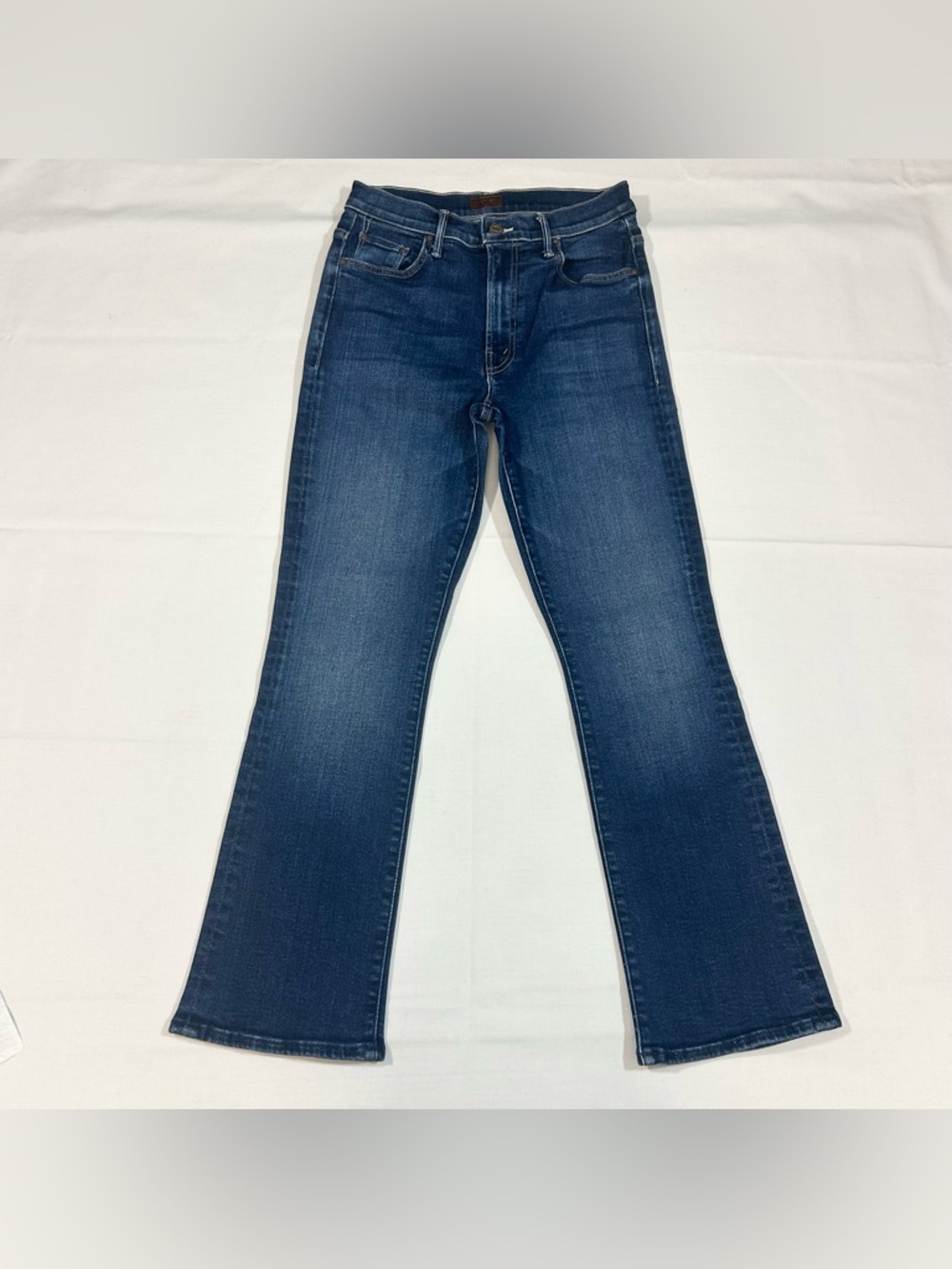 MOTHER Womens 27x28 Denim Blue Jeans Bootcut The Insider Ankle Medium Wash EUC